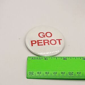 Ross Perot Campaign Presidential Pin 1992 2 In Round Metal